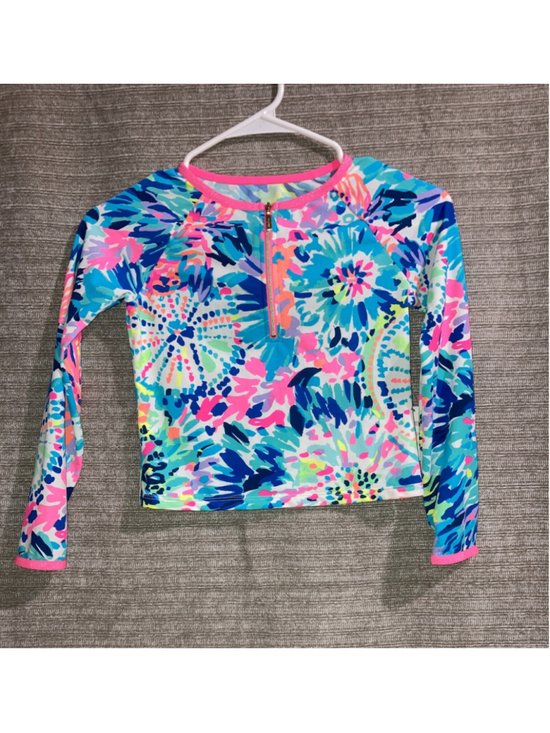 Lilly Pulitzer Other - Lilly Pulitzer Luxetics Mini Sydney Rashguard Swim Top Jacket UPF Girl’s 8-10 L